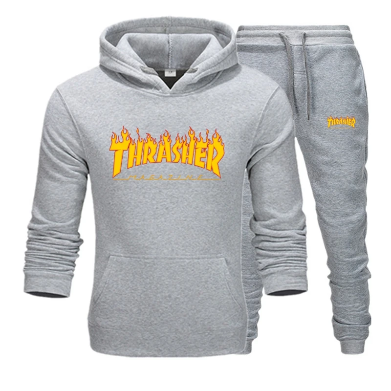 

2022 New Autumn Men's Sets 2-Piece Hoodies+Pants Harajuku Sport Suits Casual Men/Women Sweatshirts Tracksuit Brand Sportswear