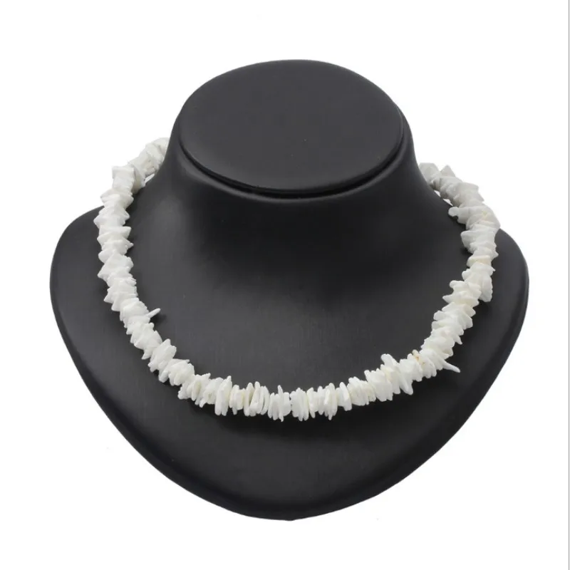 Белый Скошенный Cowrie ожерелье из морской раковины для женщин колье ожерелье из ракушечника Seashell пляжные украшения подарки Bijoux Femme - Окраска металла: White