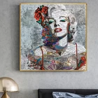 Уличная художественная живопись Мэрилин Монро газета художественные принты и плакаты для гостиной современные фотографии