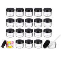 24pcs cosmetic jar 20g small empty cosmetic refillable bottles plastic eyeshadow makeup face cream jar pot container