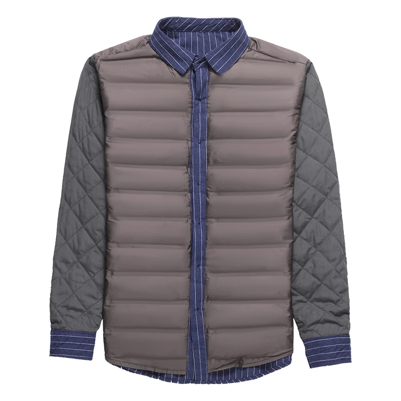 Мужская теплая зимняя рубашка в клетку с длинным рукавом | Спорт и развлечения