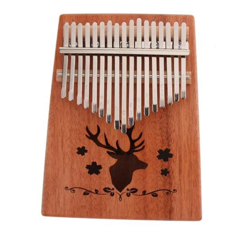 17 клавиш фортепиано для большого пальца мбира красное дерево музыкальный