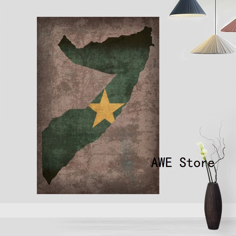 Рисунок на холсте с изображением флага страны поля плакат карта и принты