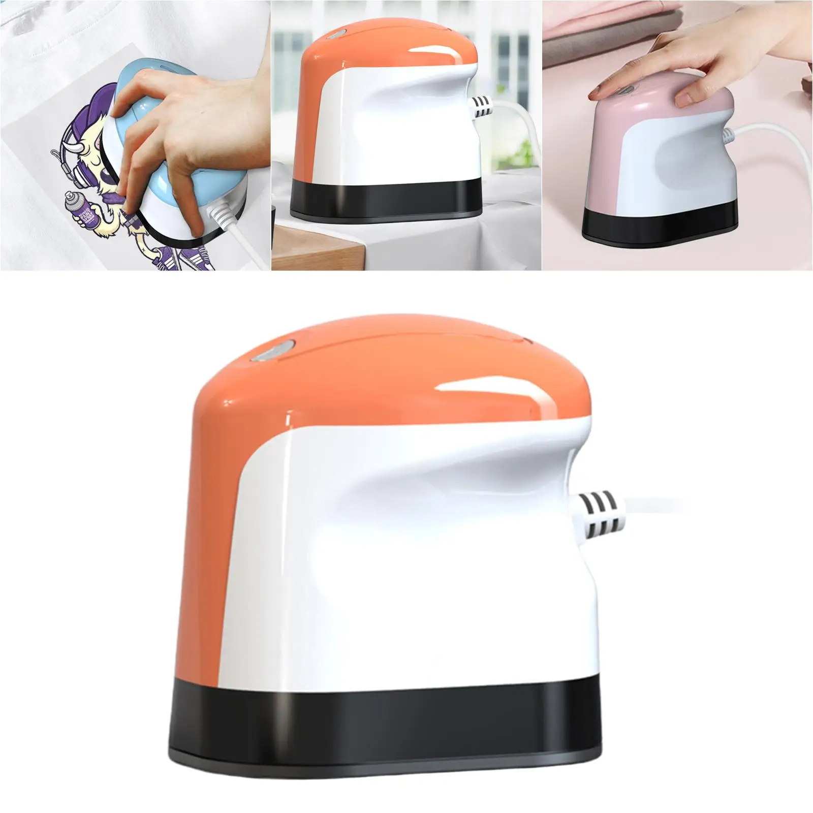 Mini Heat Press Machine Easy to Use DIY Iron-On Transfer Maker for T-Shirt Mugs Bag |