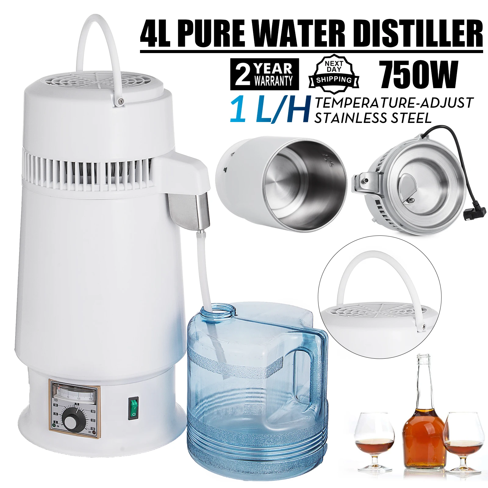 Домашняя столешница дистиллятор чистой воды фильтр оборудование для