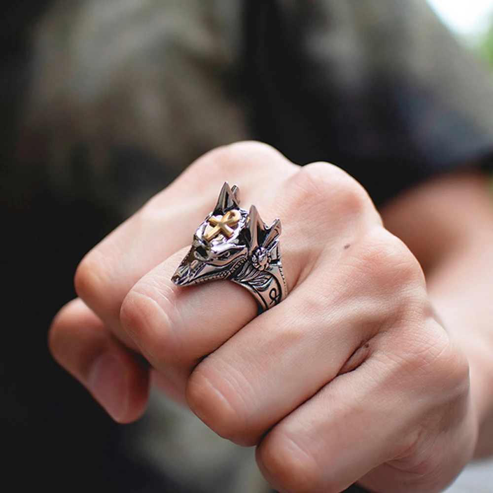 Мужское кольцо в стиле панк из нержавеющей стали | Украшения и аксессуары