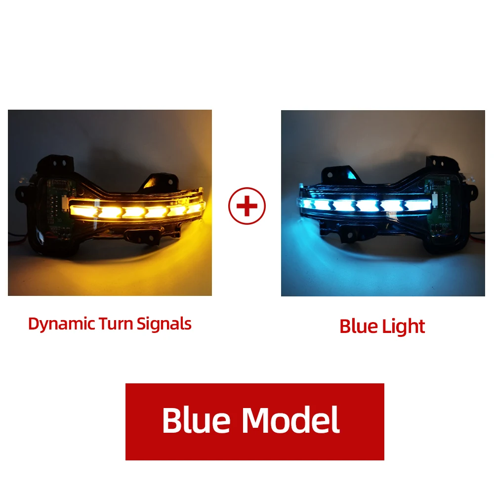 Blue and Yellow 2 шт. автомобиля заднего вида указатель поворота бокового зеркала светильник для Honda CRV/URV/City/GREIZ/JADE/VEZEL/ODYSSEY/AVANCIER/Jazz левая/правая лампа - Испускаемый цвет: Blue and Yellow