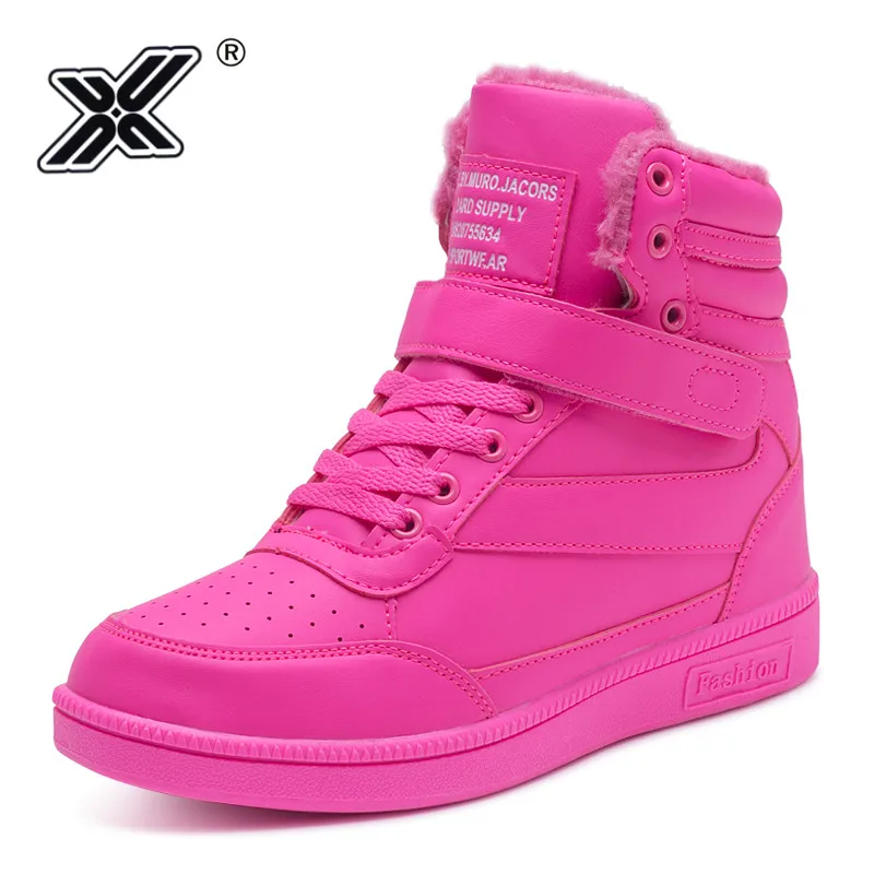

2021 Woman Snow Boots High Top Pink Platform Women Casual Shoes Keep Warm Furry Boots Female Increasing Sneakers botas de mujer