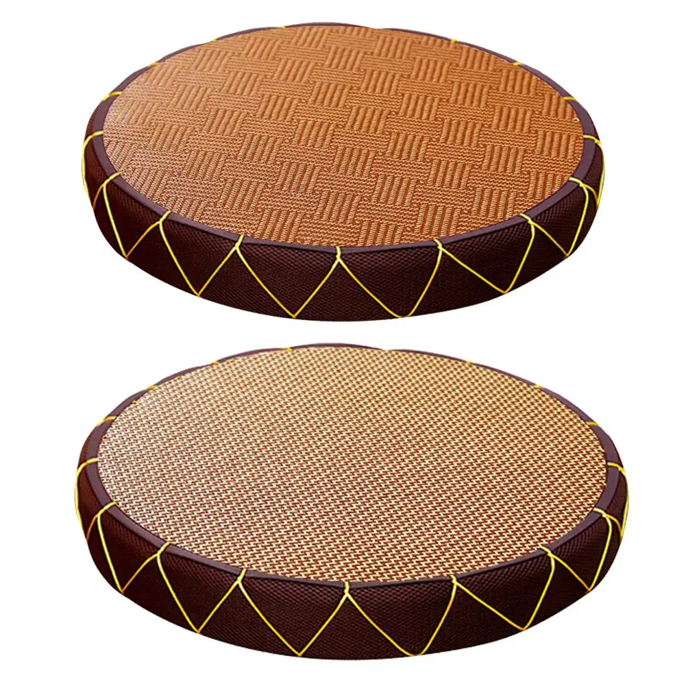 Соломенная подушка для пола в японском стиле ручной плетеный коврик йоги футон