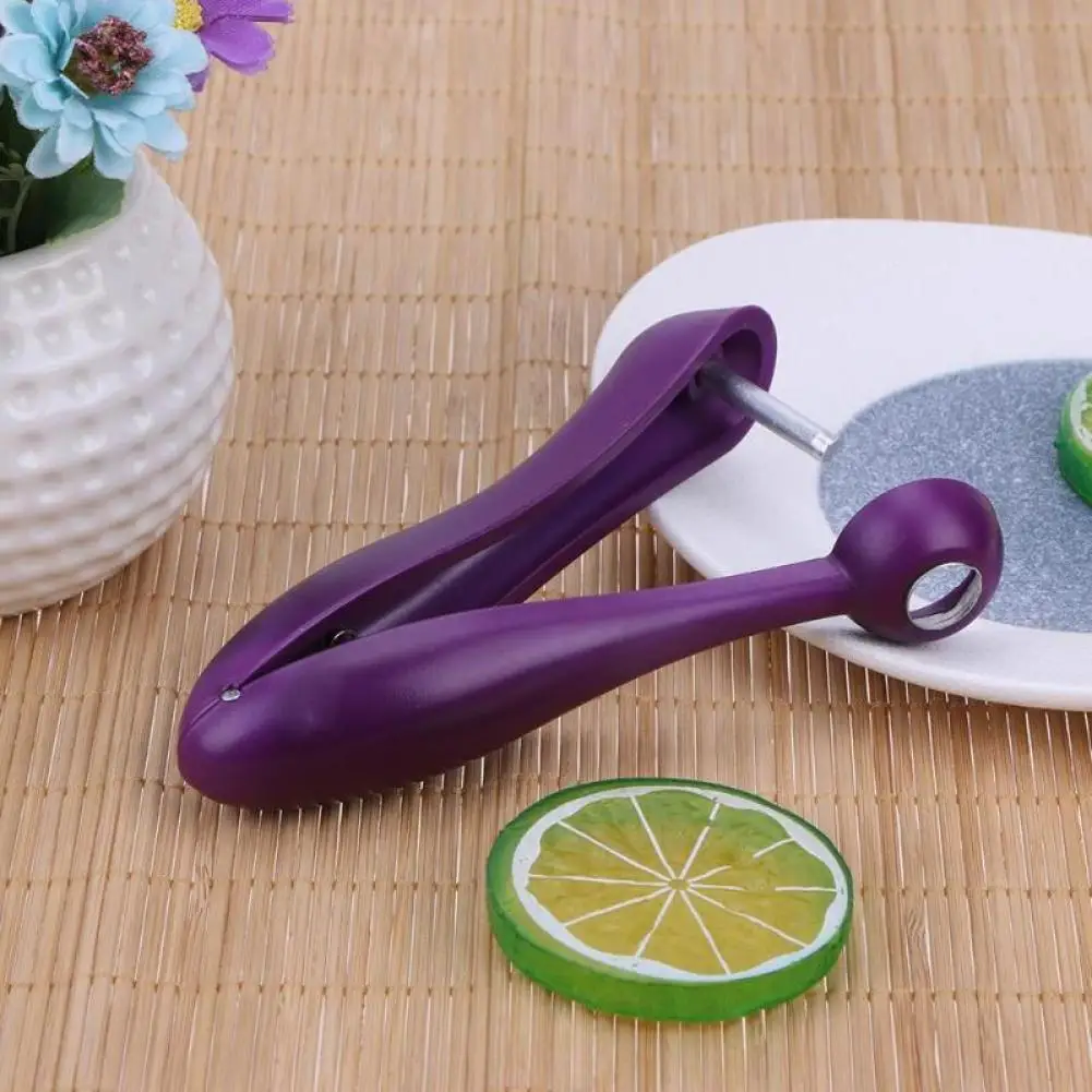 

2021 New Cherry Pitter Plastic Fruits Tools Fast Remove Cherry Core Seed Remover Enucleate Keep Complete Useful Kitchen Tools