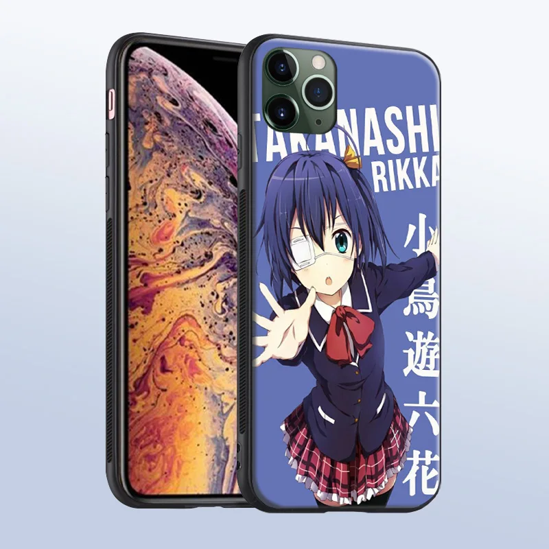 rikka takanashi anime phone case cover shell for iphone se 6s 7 8 plus x xr xs 11 pro max samsung s note 8 9 10 20 plus ultra free global shipping