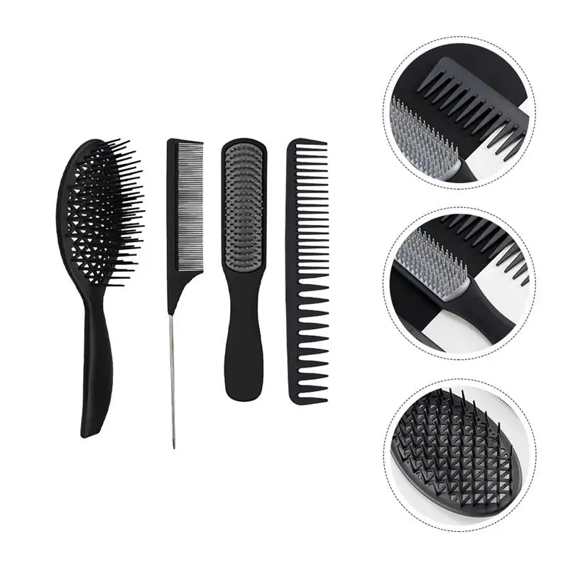 

4pcs Hairstyling Combs Air Cushion Hair Combs Haircut Combs for Hair Salon