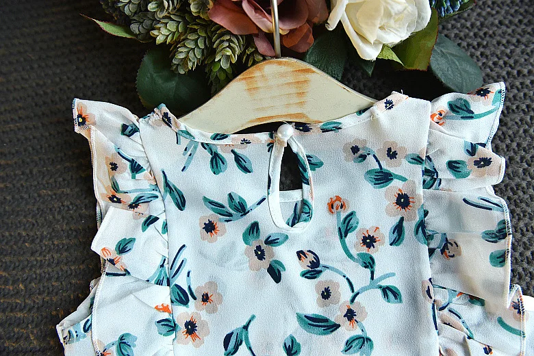 

2020 New Girls Clothes Summer Children Clothing Sets Baby Girls Chiffon Sleeveless T shirts+Short Pants 2pcs Suits Kids clothes