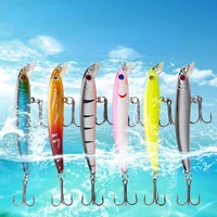 new bait abs sinkingfake lure 7 8cm4 8g color fishing bait minnow strengthen three hooks with ring beads artificial wobbler