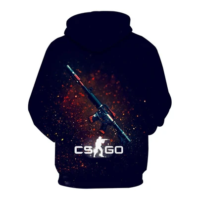 19 осень новая мужская Толстовка забавная игра CS GO 3D печать Толстовка Мужская Уличная толстовка мужская и женская хип-хоп пуловер большой размер Одежда