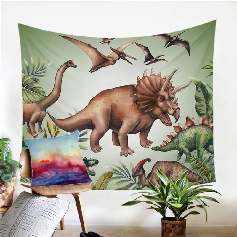 Постельные принадлежности динозавр гобелен Юрского периода настенный ковер