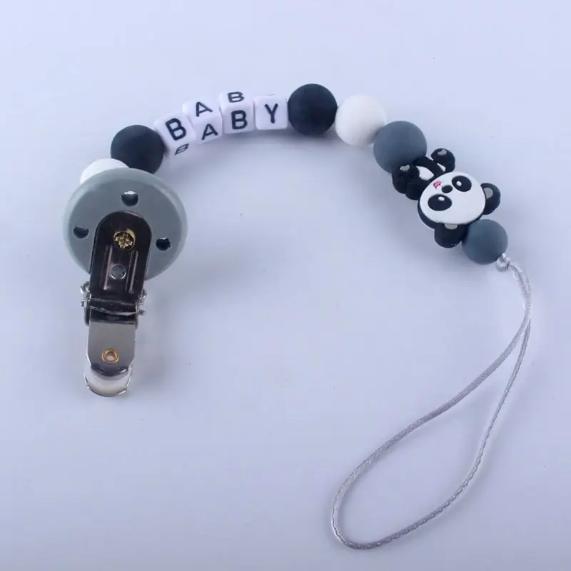 

Cute Baby Pacifier Chain Newborn Nipple Clip Anti-lost Chains Infants Molar Teething Toy Teether Anti-chain Holder