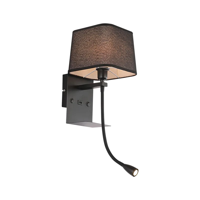 

European-style modern personality bedroom bedside decorative lamp creative hotel guest room study hotel LED wall lamp LX102313