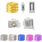 Рождественская светодиодная гирлянда из медного провода, 2510 м