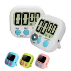 Цифровой Экран Кухня Таймер Большой Дисплей цифровой таймер квадратный Пособия по кулинарии будильник прямого и обратного счета Часы Секундомер сна часы Новый