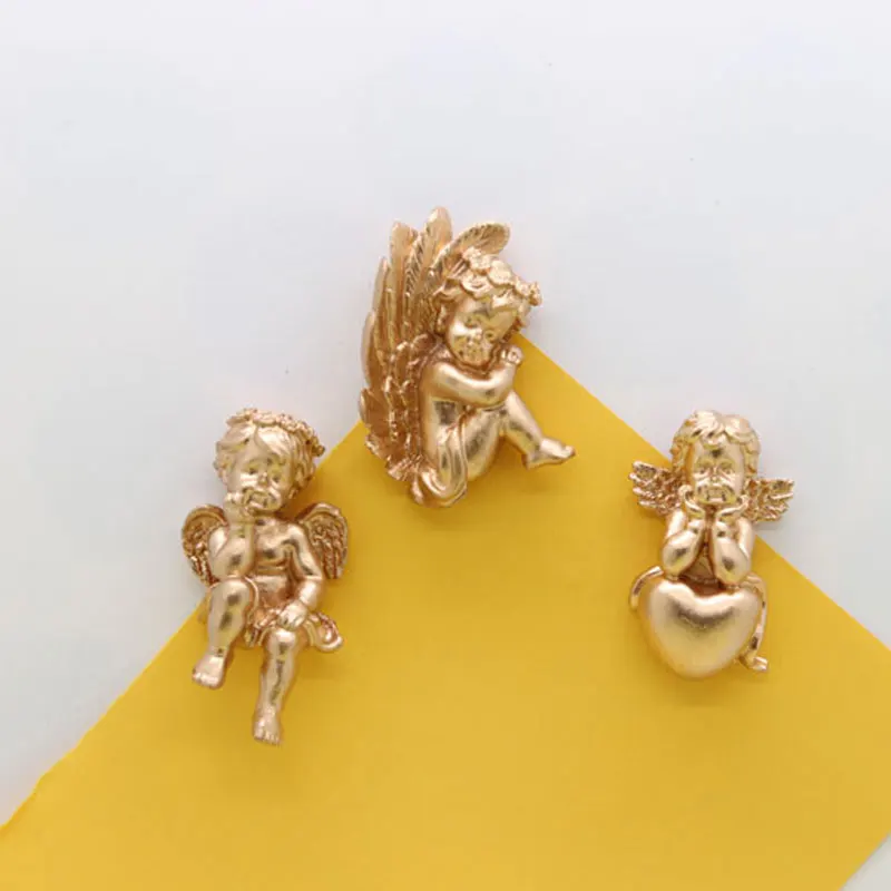 Магнит на холодильник с изображением золотого Ангела миниатюрная Подарочная