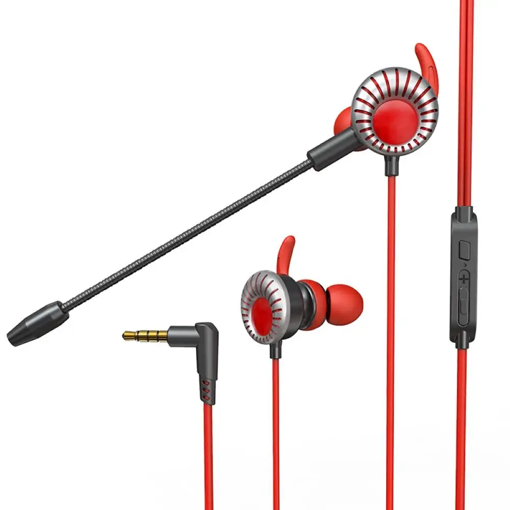 Наушники с глубокими басами игровые наушники со съемным длинным микрофоном