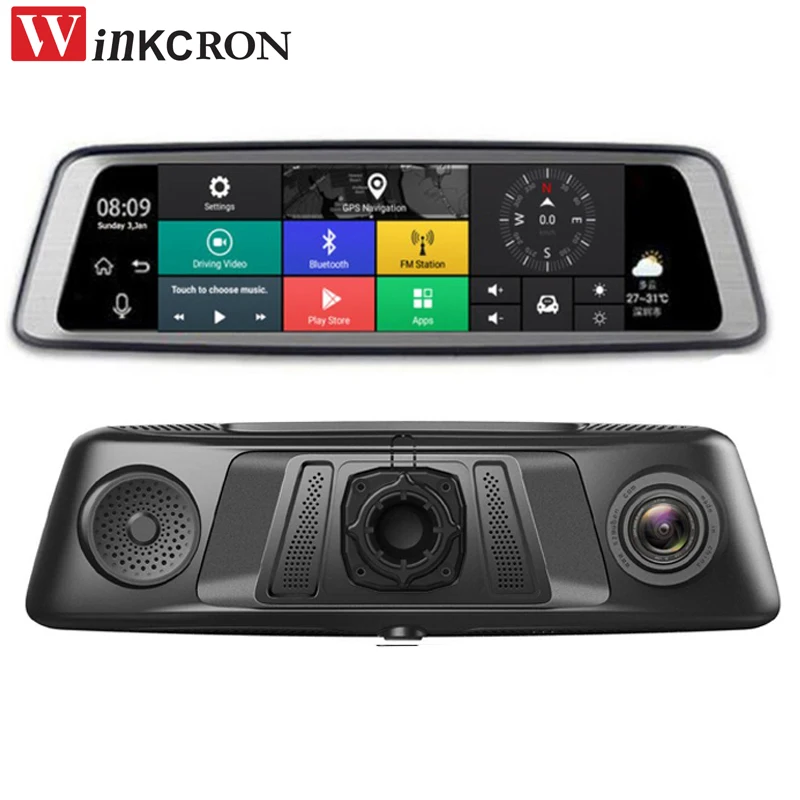 10.1 Inch 4G Special Rearview Mirror DVR GPS Navigation Android Bluetooth WIFI ADAS Car Assist Dash Cam Video Recorder Camera | Автомобили