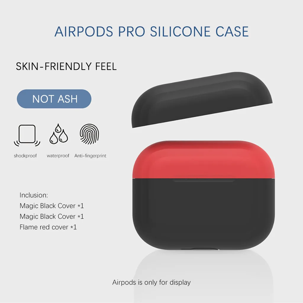 Жидкий силиконовый Ультратонкий чехол для Airpods Pro наушников Bluetooth Air Pods защитный
