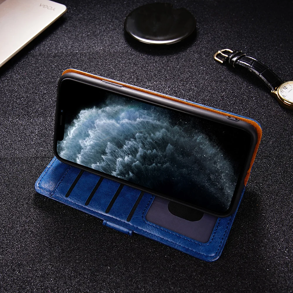 10 шт. кожаный чехол книжка с бумажником для OPPO Reno A z 3 3Pro A91 F15 K5 Realme XT X2 5Pro