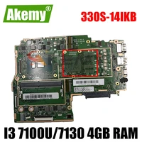for lenovo 330s 14ikb laptop motherboard with i3 7100u7130 4gb ram tested 100 working fru 5b20t29707 5b20t29719 mainboard
