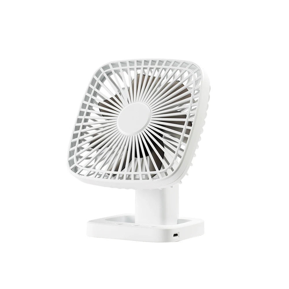 Mini USB Desk Table Fan with Timer Strong Wind Portable Fan A10 for Office Bedroom 90 Degree Rotation