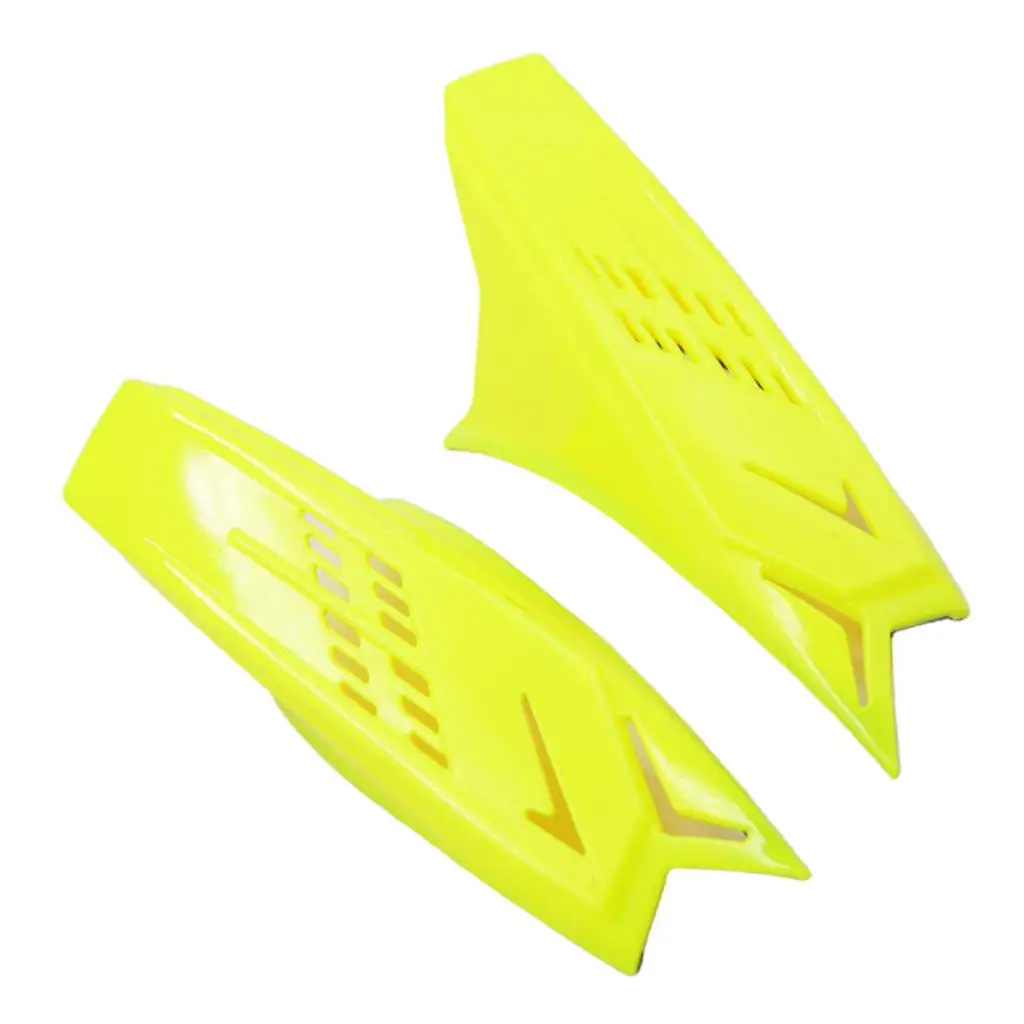 

2pcs Yellow Unisex Mohawk Horns Accessories Racing Dirtbike With Tapes