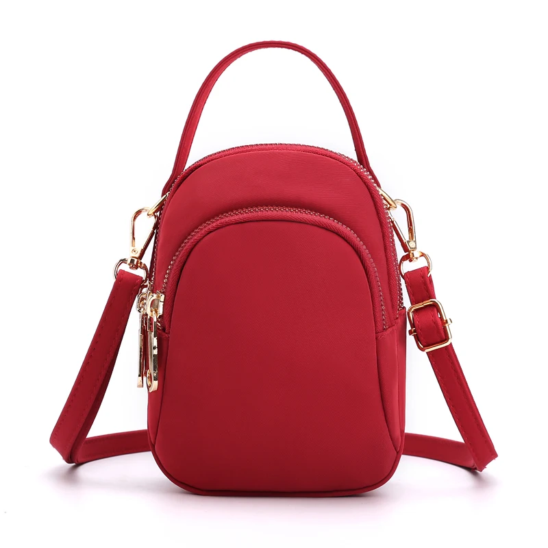 

Women Bags Mini Women Shoulder Bags Female Phone Wallet with Headphone Hole Designer Small Nylon Bag Ladies Wallet Fashion Purse