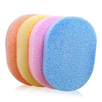 1pc round shape natural seaweed cleansing flutter sponge wash puff cleaning flutter cosmetic face tools d8w4