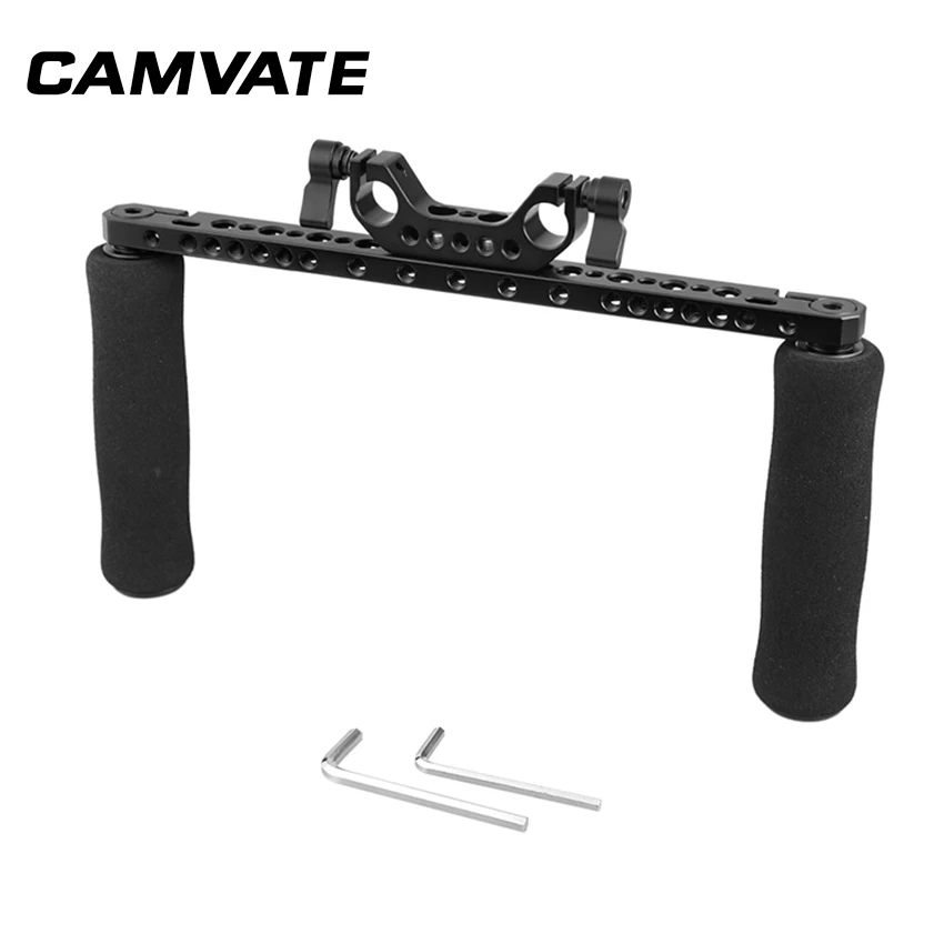 CAMVATE Универсальный губчатую ручку ручки с сыром Бар & 15 мм двойной стержень Зажим