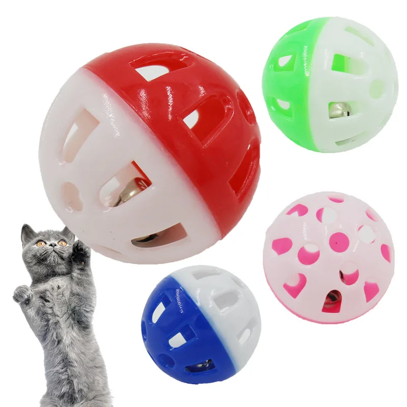 

Pet Spherical Toy Cat Toy Ball 4cm Plastic Hollow Sound Ball Kitten Pet Products