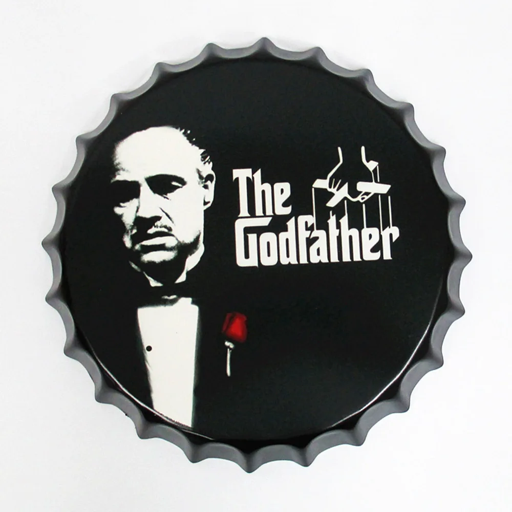 FJ0523 35cm Vintage Bottle Cap Metal Tin Signs Pub Bar Retro Wall Decor Metal Plate Home Decor Plaques Art Poster - Цвет: FJ0523