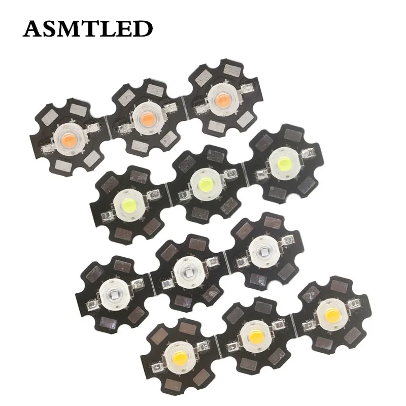 1 Вт 3 светодиодный чип высокой мощности натуральный холодный теплый белый