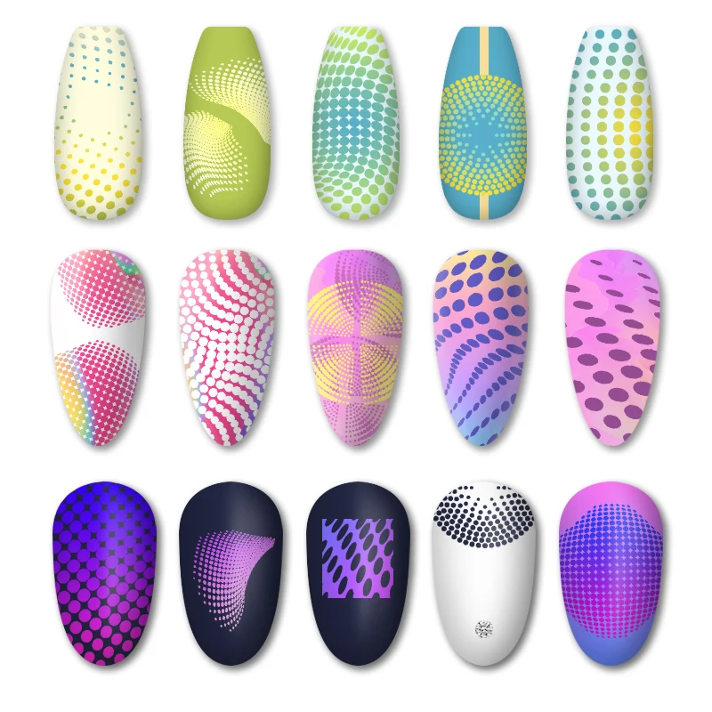 Трафарет для дизайна ногтей из нержавеющей стали в полоску | Красота и здоровье