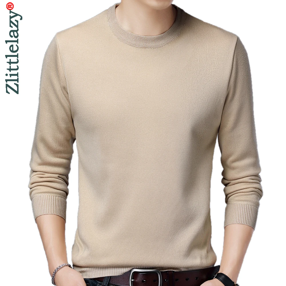 

2022 New Casual Knitted Thick Sweater Men Pullover Solid Clothing Fashion Clothes Knit Winter Warm Mens Sweaters Pullovers 1512