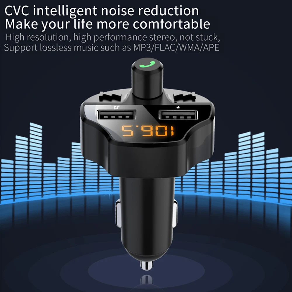 Автомобильный Bluetooth MP3-плеер автомобильный fm-передатчик модулятор адаптер