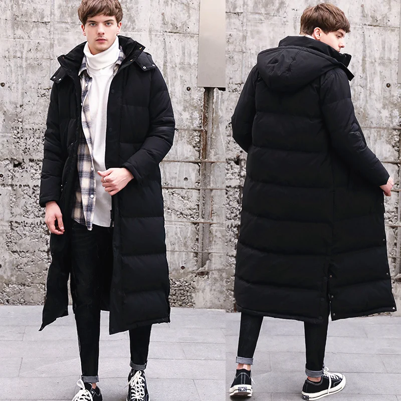 Мужская зимняя куртка плотная Теплая мужская на 20% утином пуху уличная одежда