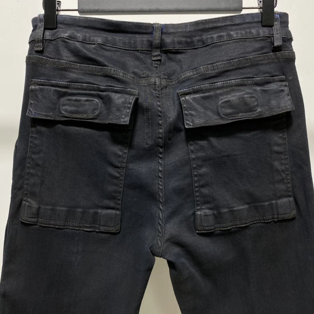 Джинсы мужские и женские с масляным воском в готическом стиле - купить по