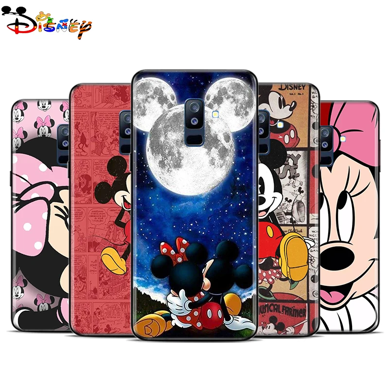 

Silicone Black Cover Mickey Mouse For Samsung Galaxy A9S A9 A8S A8 A7 A750 A6S A6 A5 A3 Star Plus 2016 2017 2018 Soft Phone Case