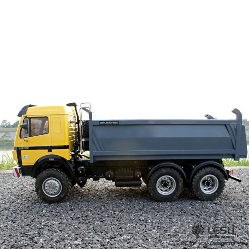 LESU Mercedes Benz 6x6 RC металлический гидравлический самосвал 1/14 модель