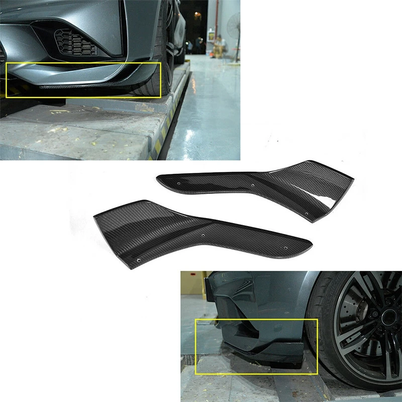 Углеродное волокно передний бампер разветвители губы Cupwings закрылки крылышки для