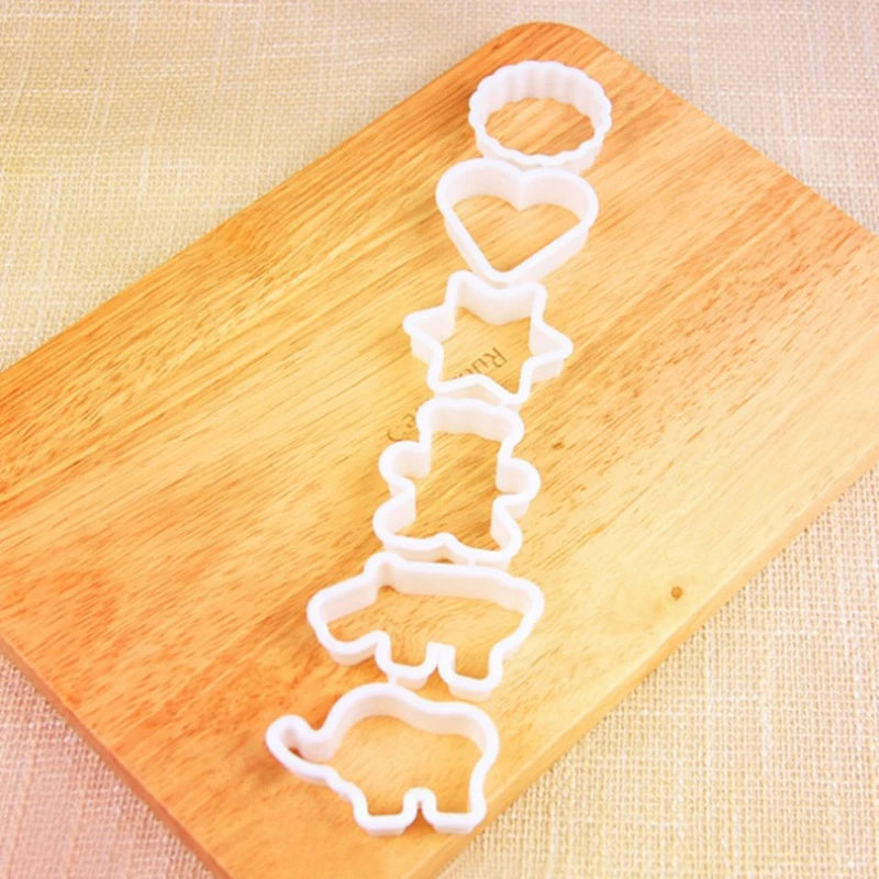 6 шт./лот форма сердца звезда круглый медведь печенье Форма для выпечки тортов