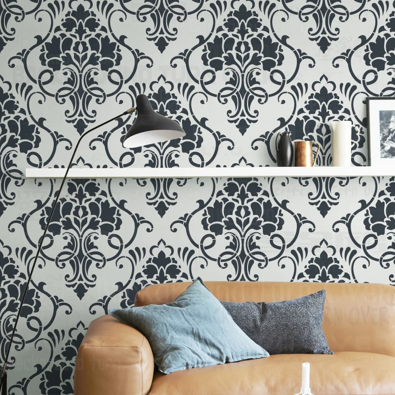 50 см/60 см трафарет Трафареты для стен большой Мандала шаблон многоразовые Rococo