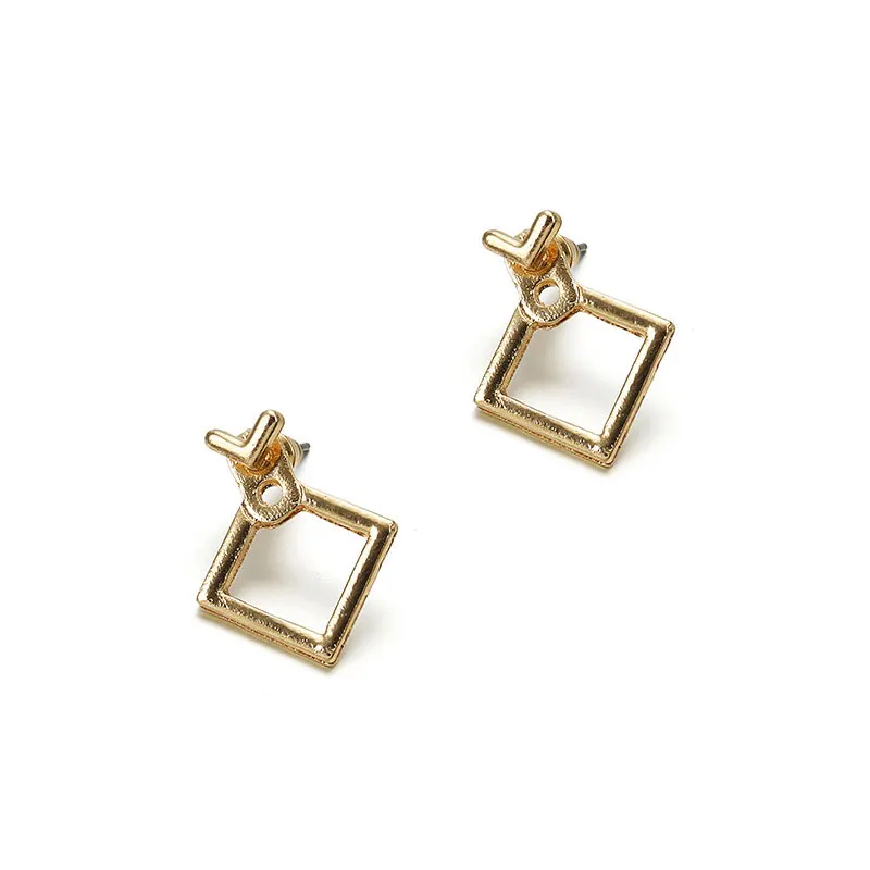 

BOAKO Geometric Square Earrings For Women Fashion Jewelry 2020 Earrings Dangle Pendientes Piercing Oreille Kolczyki #Yj