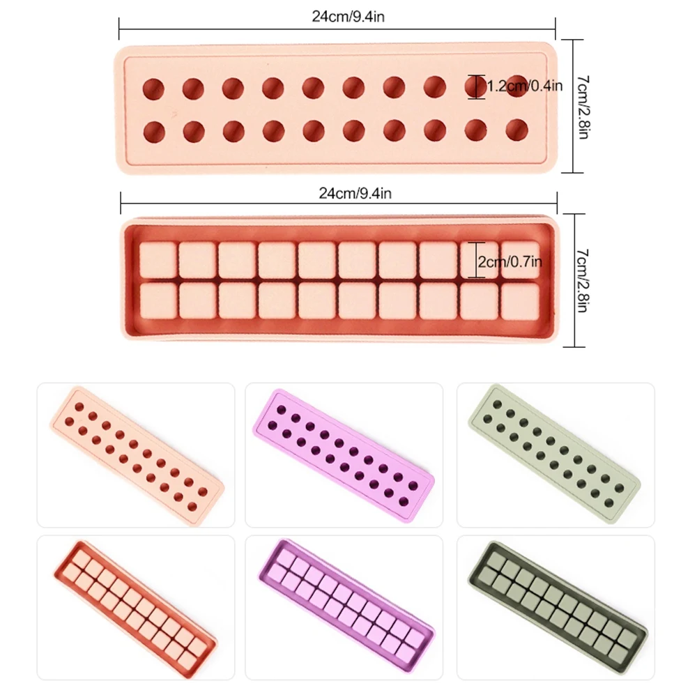 Лоток из пищевого силикона 20 ячеек формой для кубиков льда форма в виде шара